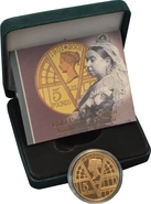 2001 - Proof 5 Pound d'Oro - Centenario Regina Victoria