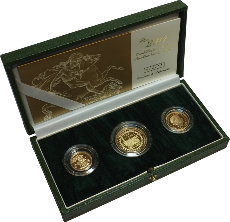 2004 Proof Sterline d'Oro - Cofanetto da 3 Monete