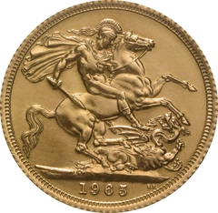 1965 Sterlina - Elisabetta II - Fiocco