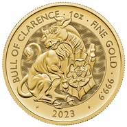 Toro di Clarence 2023 - Tudor Beasts 1oz Moneta d'oro