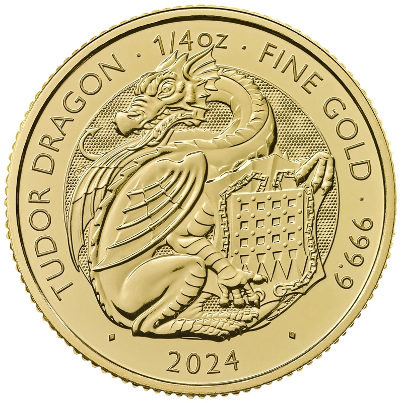 2024 Drago dei Tudor - Tudor Beasts 1/4oz Moneta d'oro