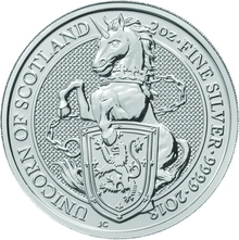 Unicorno di Scozia d'Argento 2oz - Queen's Beast
