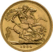 1964 Sterlina - Elisabetta II - Fiocco