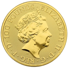 2021 Levriero Bianco di Richmond d'Oro 1oz - Queen's Beast