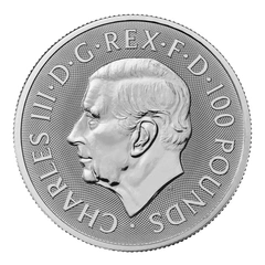 2026 Il Drago Reale Bestie Tudor Moneta di Platino da 1 oz.