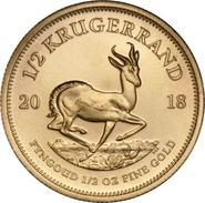2018  Krugerrand d'Oro 1/2oz