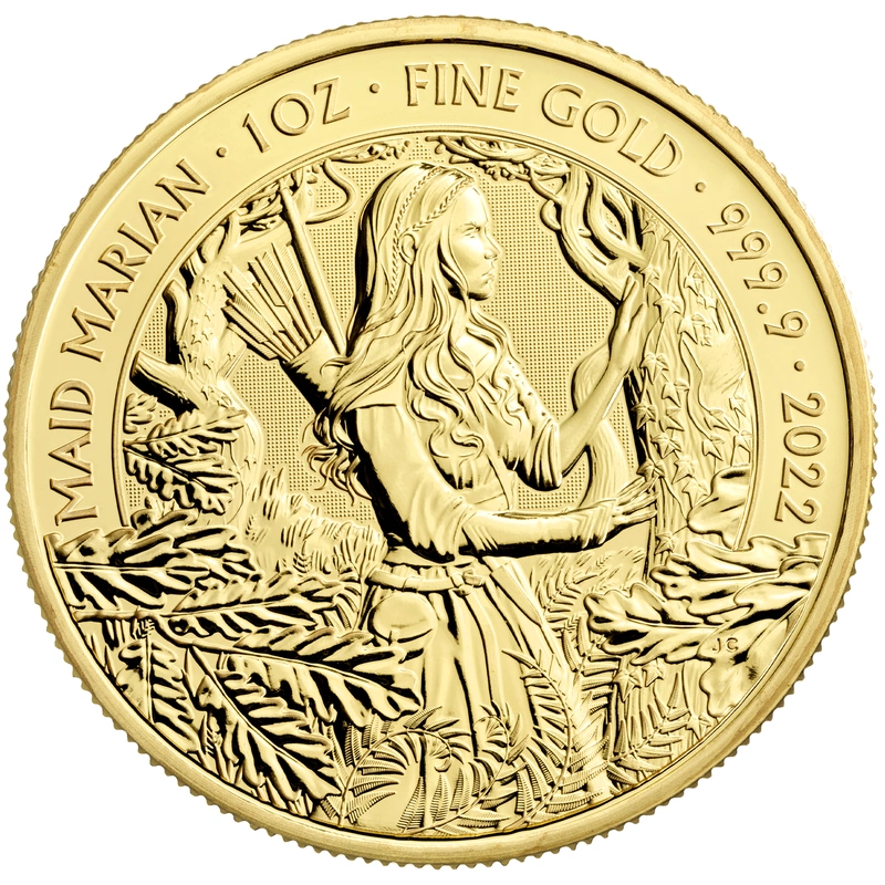 Moneta d'oro 2022 Lady Marian Miti & Leggende 1oz
