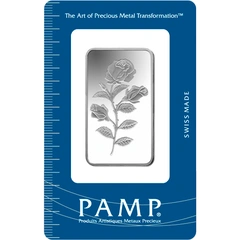 PAMP Rosa 1oz Lingotto d'Argento