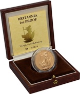 1987 Proof Britannia d'Oro - Cofanetto