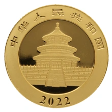 Panda Cinese 3g d'Oro 2022