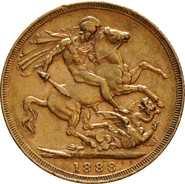 1888 Sterlina - Vittoria - Giubileo - Londra