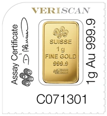 PAMP Lingottino d'Oro 1 Grammo Multicard