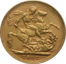 1907 Sterlina - Edoardo VII - S