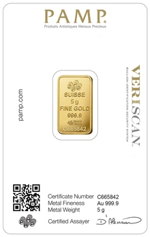 PAMP Lingottino d'Oro 5 Grammi