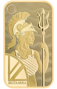 Lingotto d'oro coniato Britannia da 1 oz