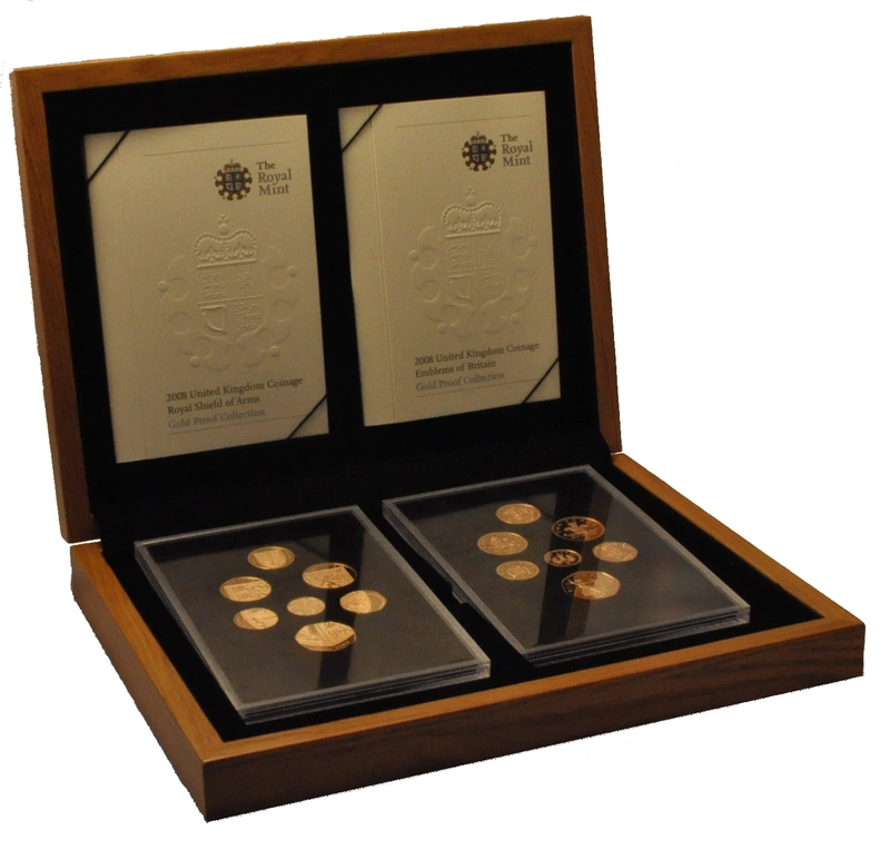 2008 Proof Set Britannico - Stemma ed Emblemi