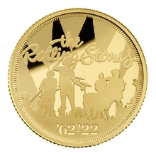 The Rolling Stones - Moneta d'Oro Proof 1/4oz Serie Leggende della Musica