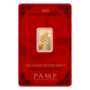 2025 Lingottino d'Oro PAMP 5g Anno del Serpente