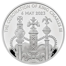 2023 Moneta d'Argento piedfort £5 confezionata - Incoronazione di Re Carlo III