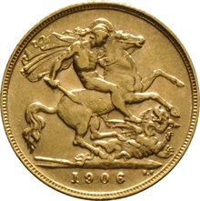 1906 Mezza Sterlina - Edoardo VII - Londra