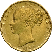 1860 Sterlina - Vittoria Giovane - Stemma Coronato - Londra