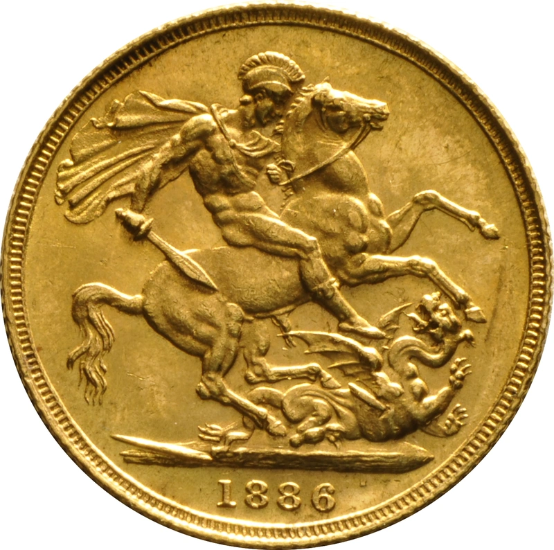 1886 Sterlina - Vittoria Giovane - S