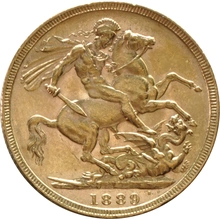1889 Sterlina - Vittoria - Giubileo - Londra