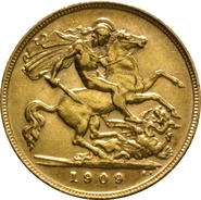 1909 Mezza Sterlina - Edoardo VII - Londra