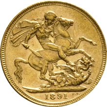 1891 Sterlina - Vittoria - Giubileo - Londra