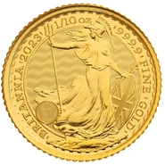 2023 Britannia d'Oro Regina Elisabetta II 1/10oz