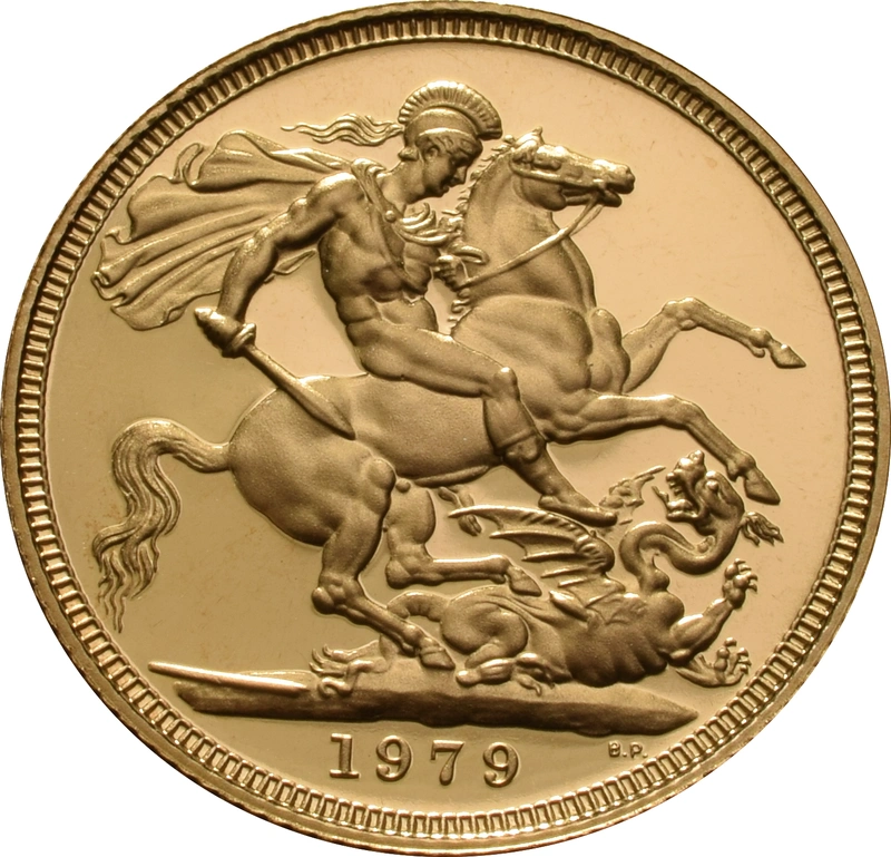 1979 Sterlina - Elisabetta II - Corona Giovane - Proof senza Confezione e Certificato