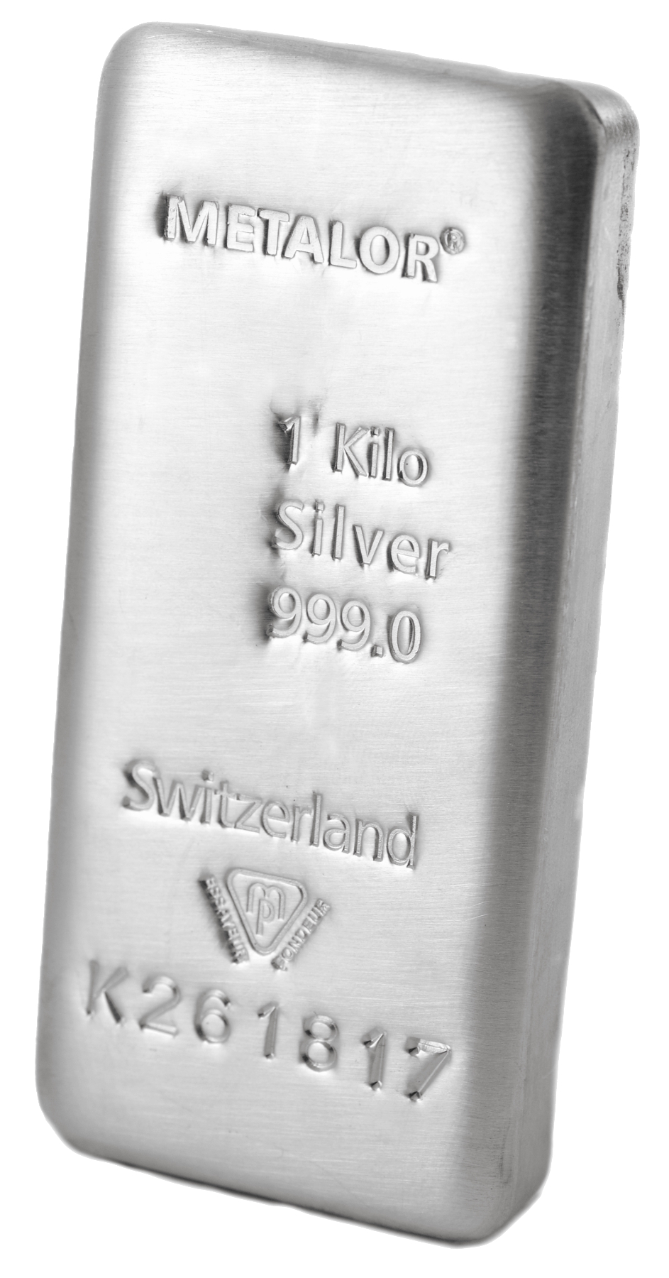 Metalor 1Kg Lingotto d'Argento