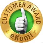 eKomi Gold Award for Customer Service